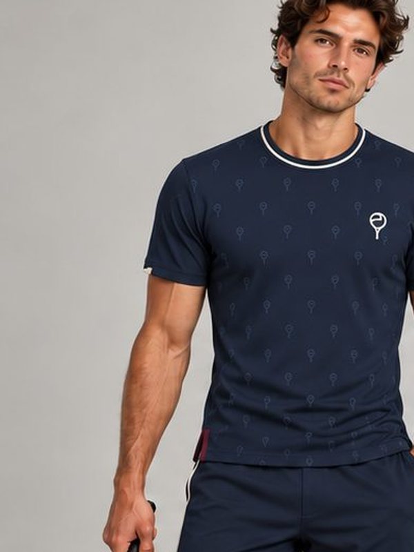 Men's crew tee and shorts, Midnight Navy